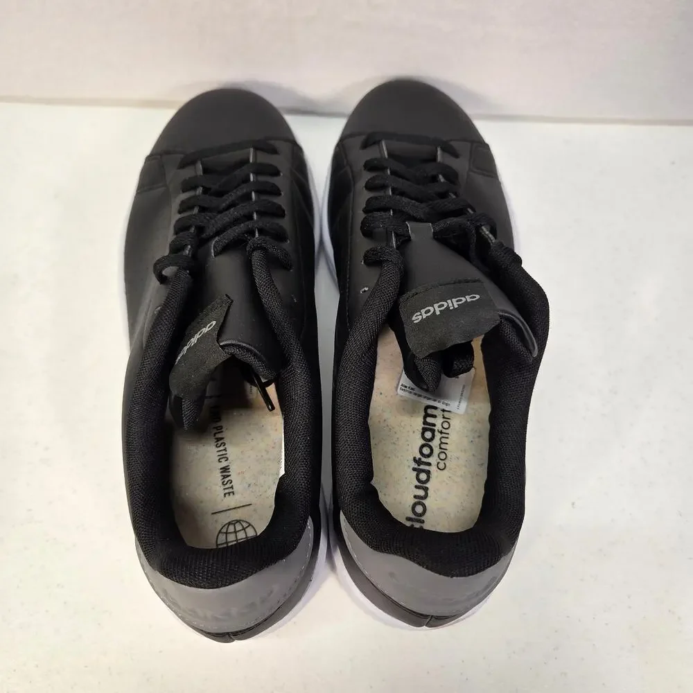 Adidas Advantage Base 2.0 Black White Cloudfoam Sneakers Shoes Mens US 8.5 NWOT