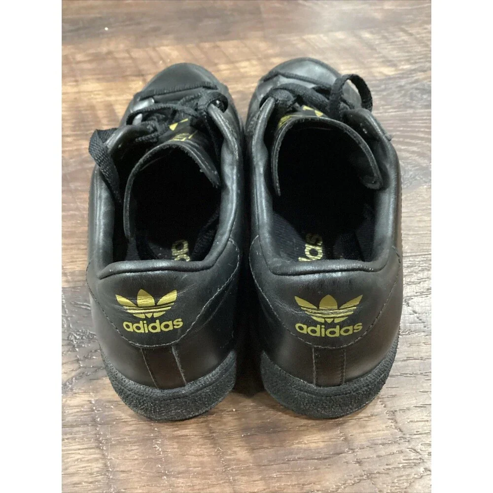 Kareem Abdul Jabbar adidas shoes men size 7 Low Top Black On Black 2005 ~ 117038