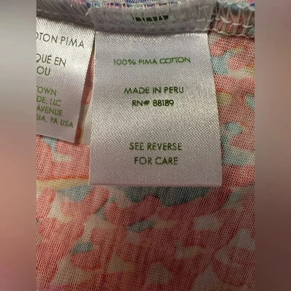 Lilly Pulitzer elastic waist knee length floral multicolored skirt