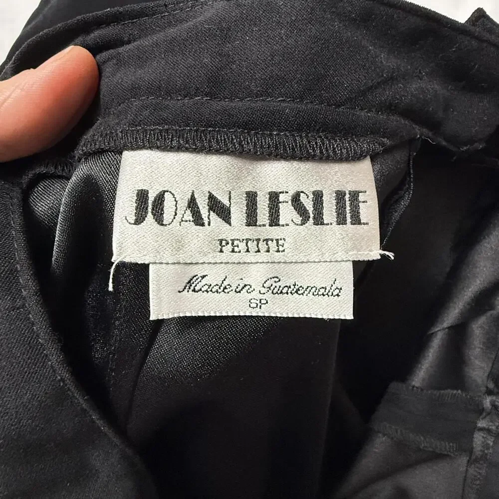 Vintage Women's Joan‎ Leslie Black Pencil Skirt Size 6P