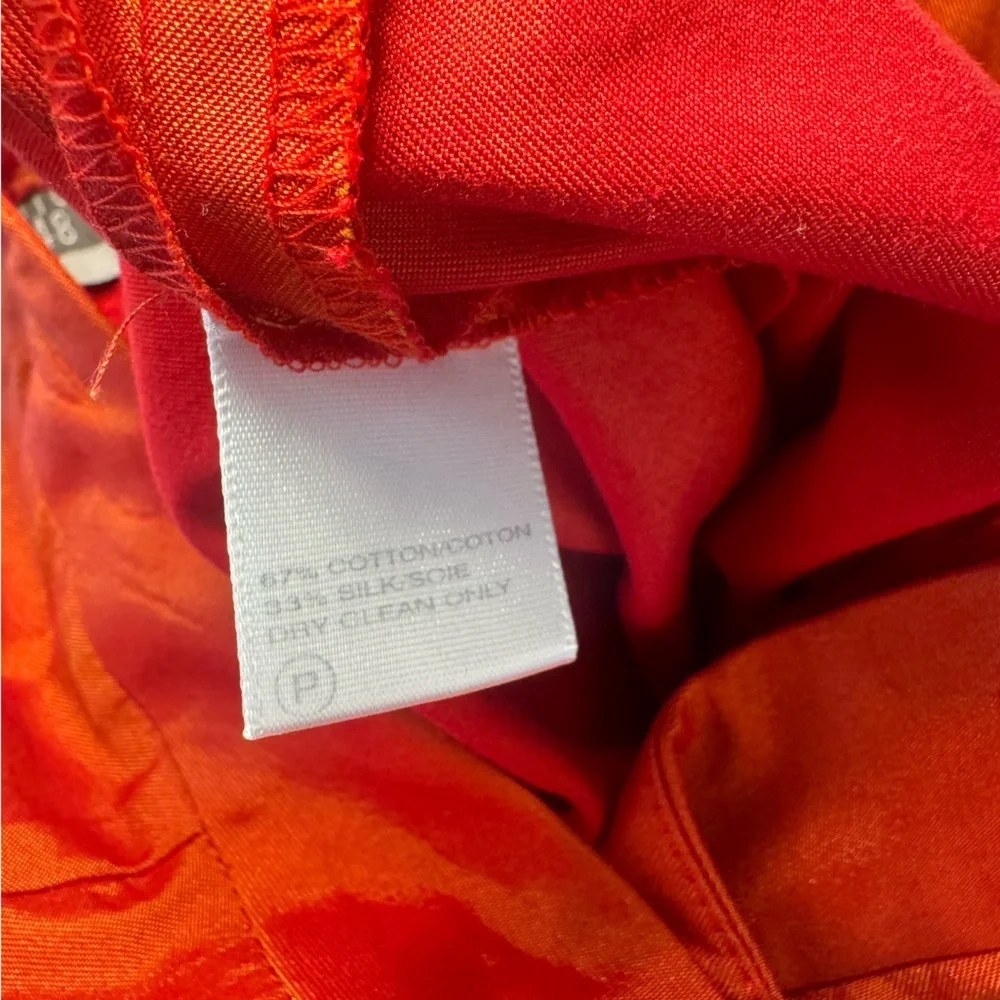 Vintage Layfayette 148 NY Silk Blend Orange Pants