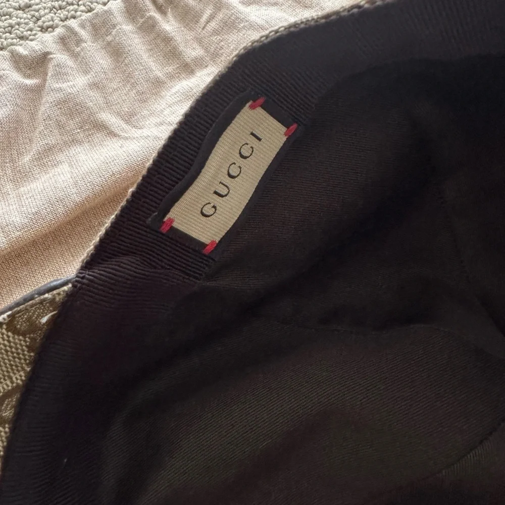 Gucci accessory features branding