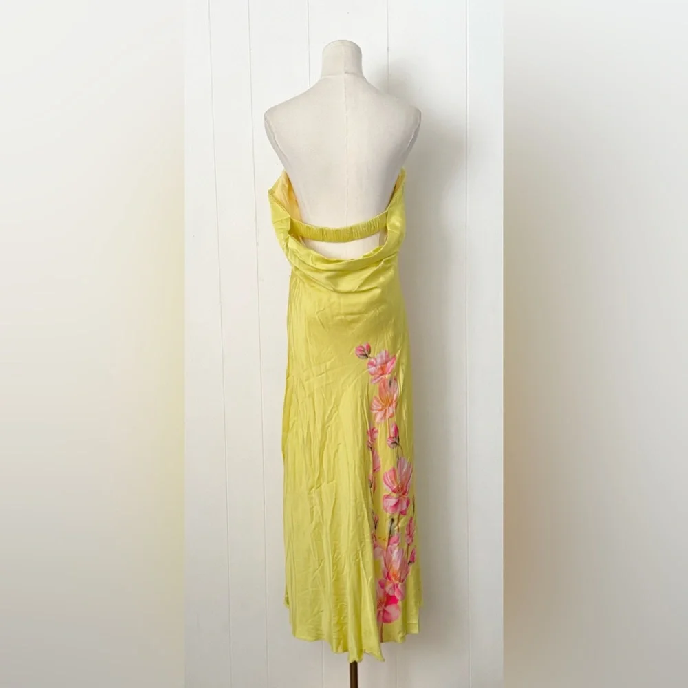 FARM Rio strapless yellow