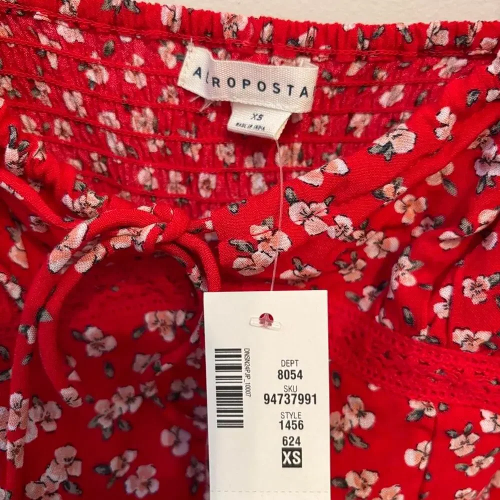 Aeropostale red floral