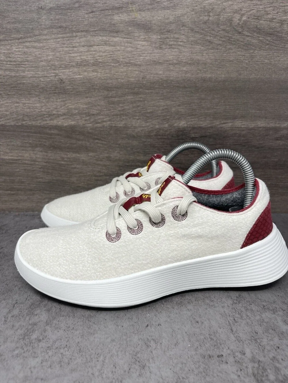 Allbirds Tree Dasher Relay Size 7.5 Womens Slip On Running Walking Shoes Cream