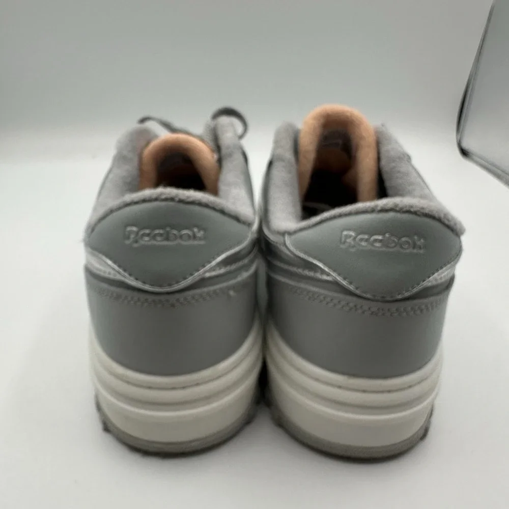 Reebok‎ Club C Double Shoes Womens 10 Blue Gray/Orange/Silver Platform Sneakers