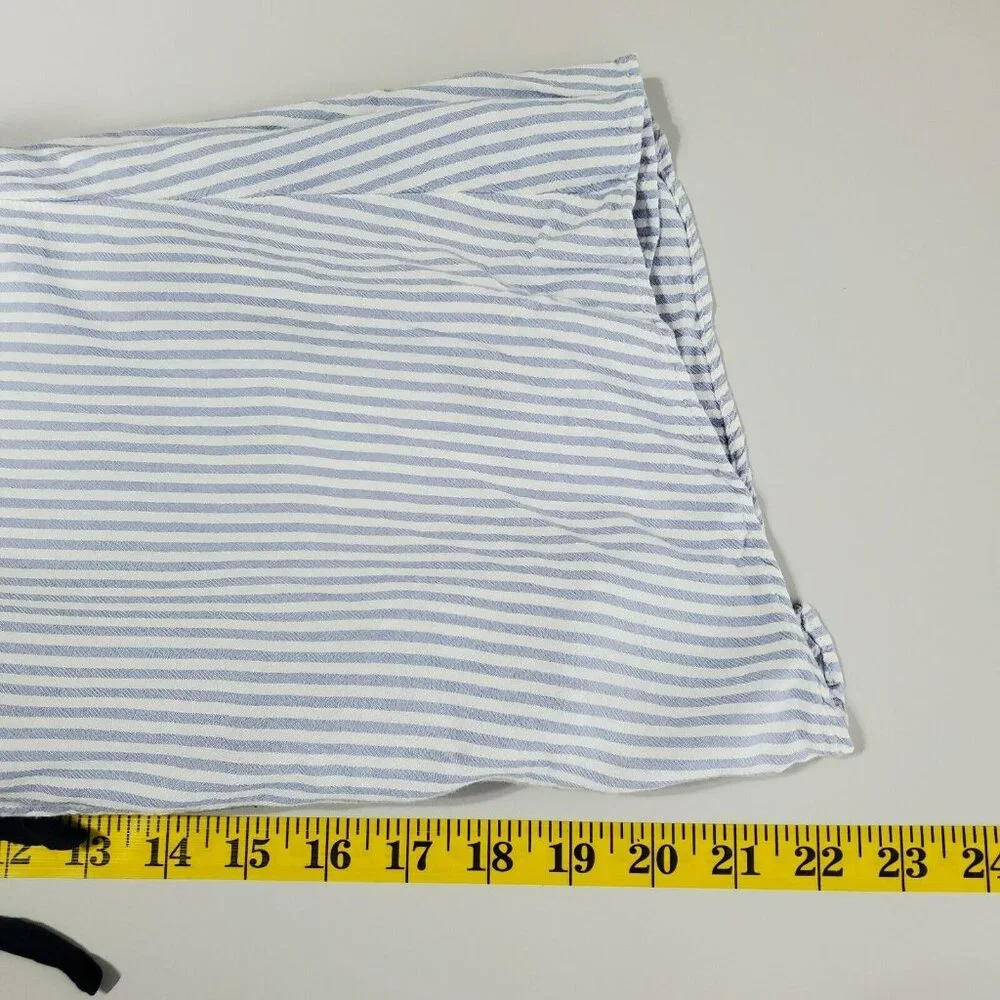 Anthropologie Saturday Sunday‎ Womens Pajama Top Size XS Tie Back Striped