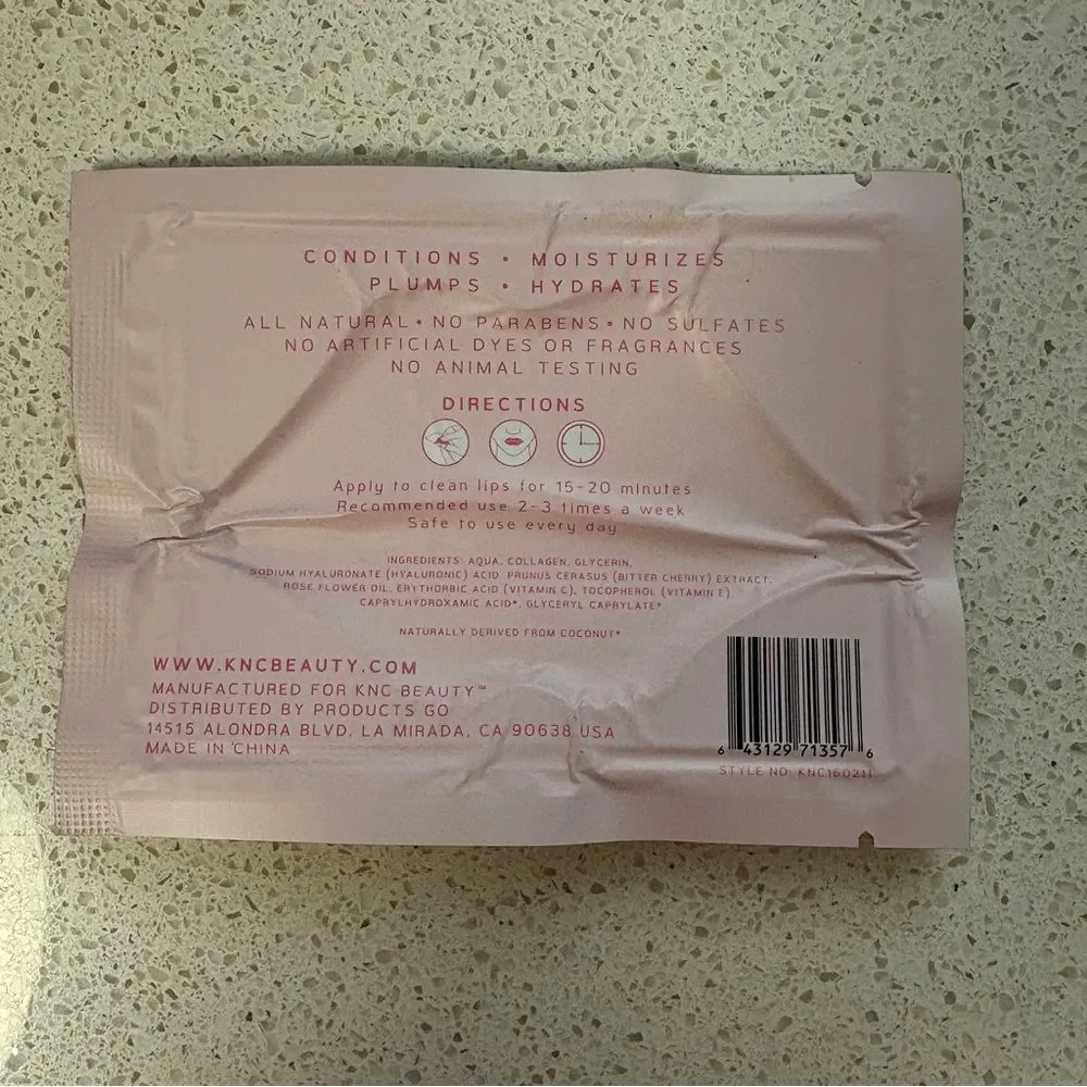 KNC Beauty Collagen Infused Lip Masks J2