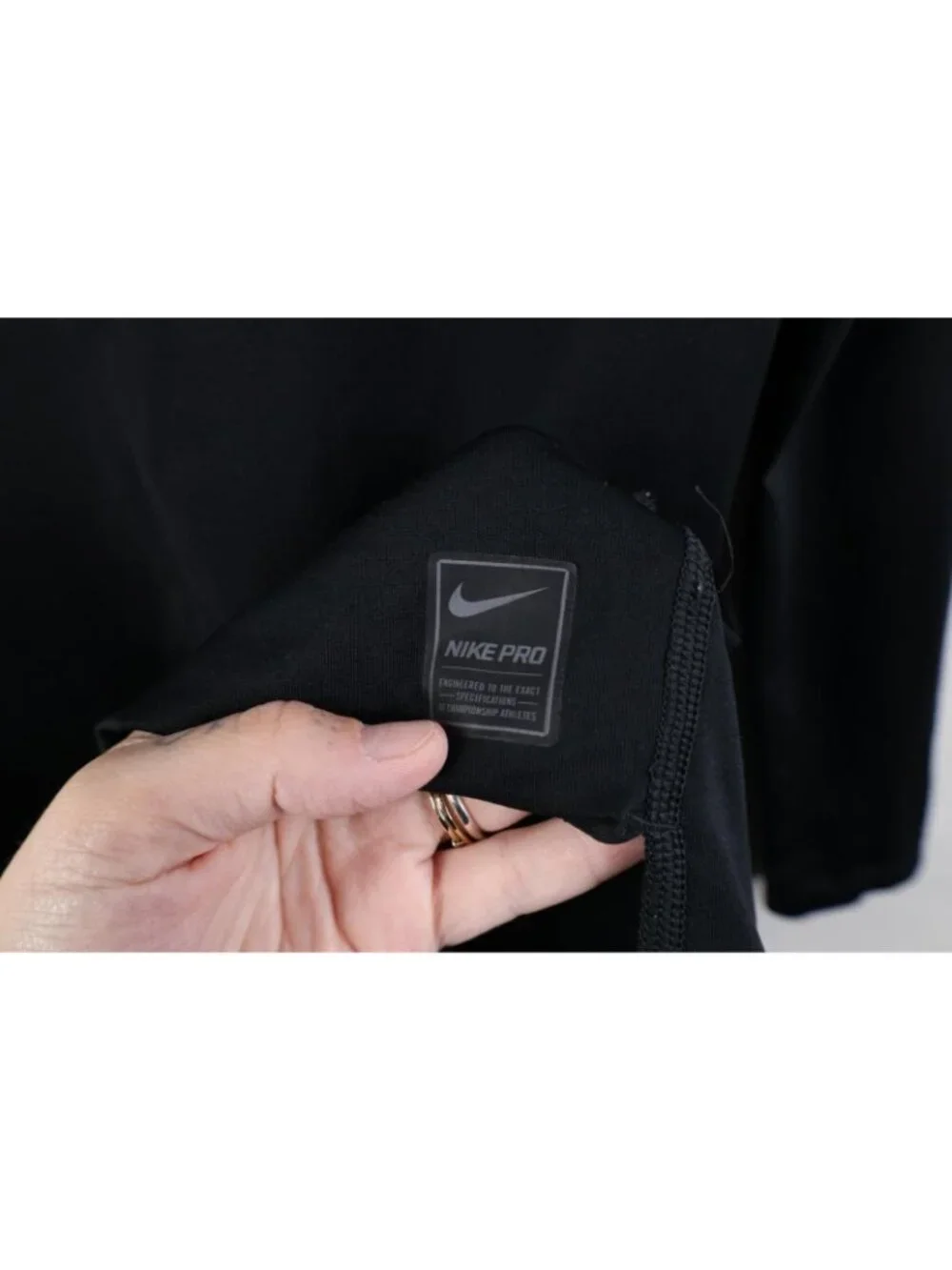 Nike Pro Combat Mens Medium Distressed Compression Training Long Sleeve T-Shirt
