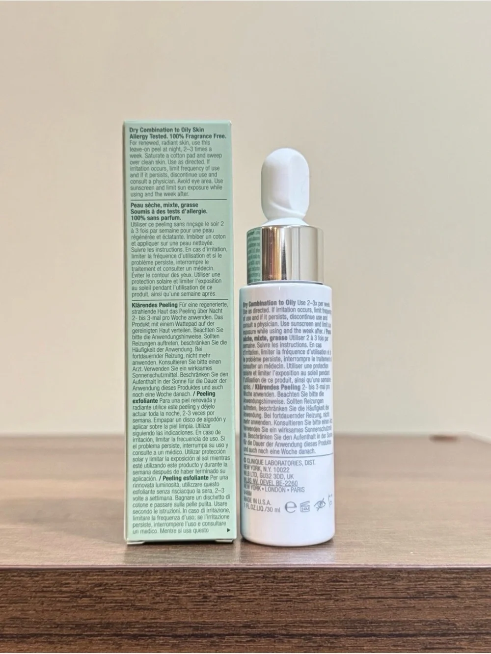 Clinique Clarifying Do-Over Peel Peeling Exfoliant, 1oz/30ml New