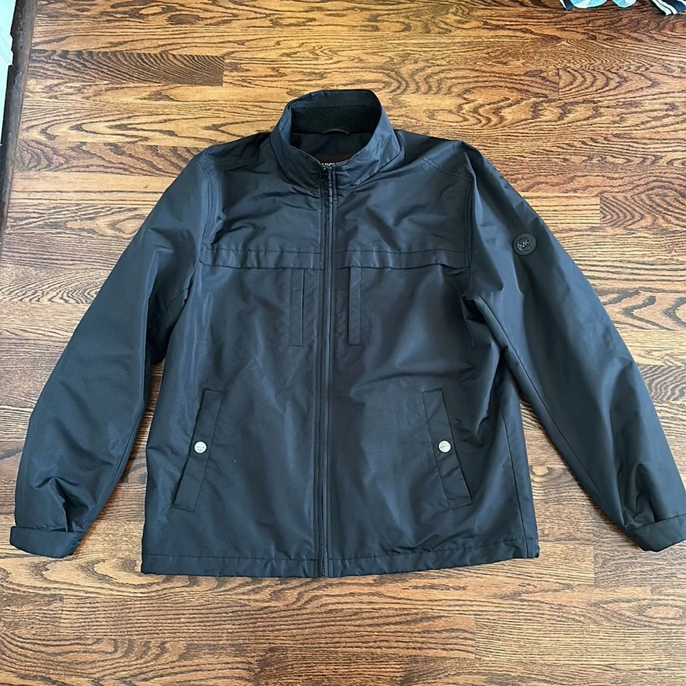 MICHAEL Michael Kors Men's Black Windbreaker Golf Jacket XL