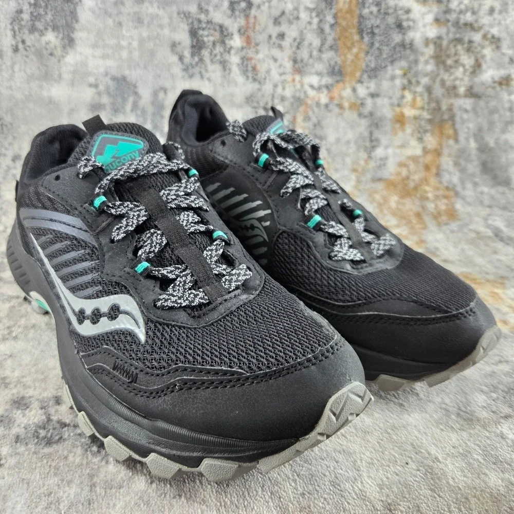 Saucony Excursion TR15 GTX Shoes Womens 9.5 Black Trail Running Outdoor‎ Hiking