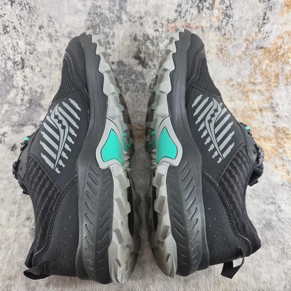 Saucony Excursion TR15 GTX Shoes Womens 9.5 Black Trail Running Outdoor‎ Hiking