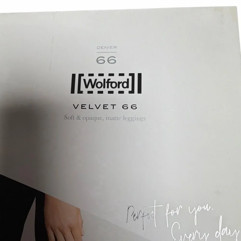 NWT Wolford Velvet 66 Matte Leggings Denim Blue – Luxe Opaque Everyday Essential