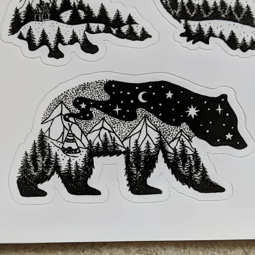 N/A six stickers