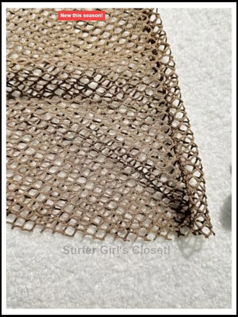 Fishnet Sarong Coverup Sheer Mesh Tie Swimsuit Wrap Beach Skirt Cover Up for