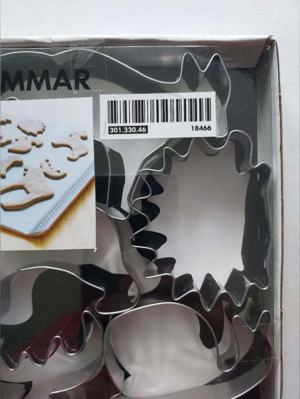 Stainless Steel Moose & Nature Cookie Cutter Set - Silver