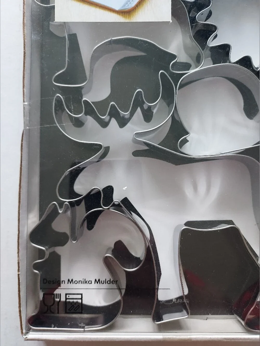 Stainless Steel Moose & Nature Cookie Cutter Set - Silver