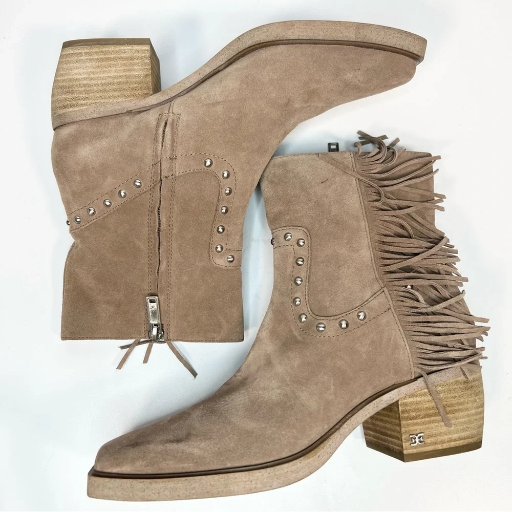 Sam Edelman Bernie Fringe Western Bootie-New