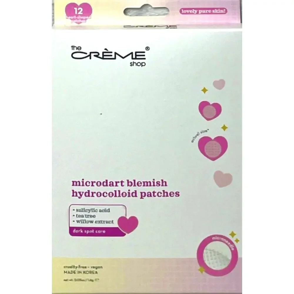 The Creme Shop Microdart Blemish Hydrocolloid Salicylic Acid Patches 12