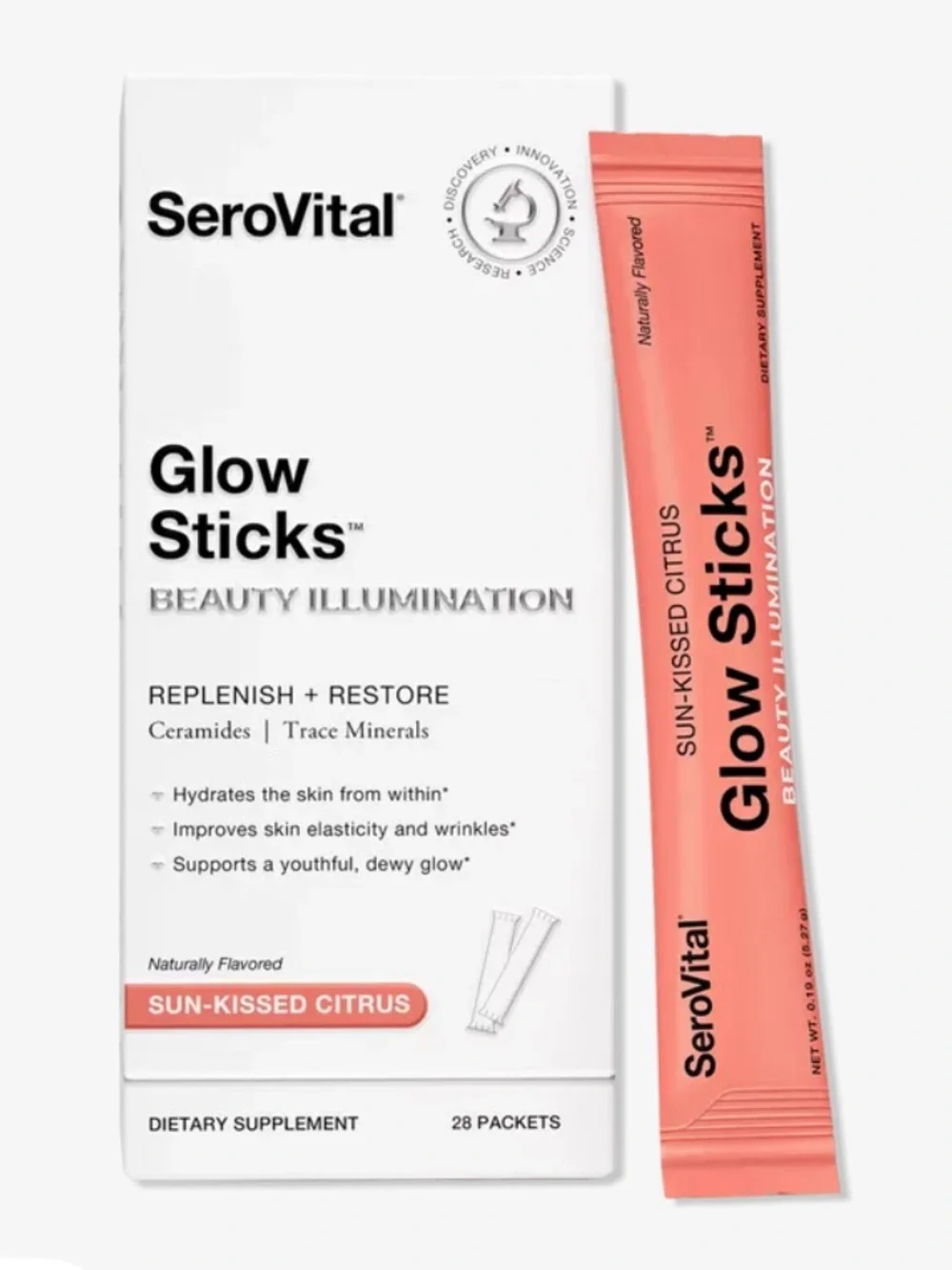 SeroVital Glow Sticks Sun-Kissed Citrus Beauty Illumination