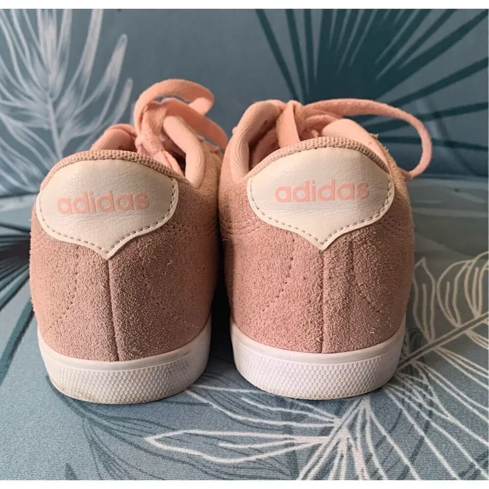 Adidas Neo Comfort Footbed  pink SUEDE SNEAKER GYM SHOES sz 7