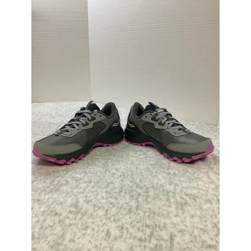 Saucony Aura TR Womens Trail Running‎ Shoes Fossil Grape Grey Purple S10862-12 5