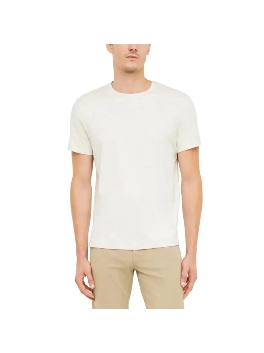 NWT Banana Republic Men's S Luxe Touch Tee Tan 100% Cotton