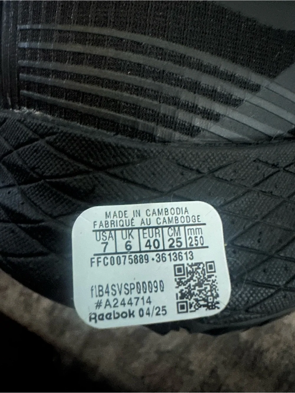 Reebok brand new
