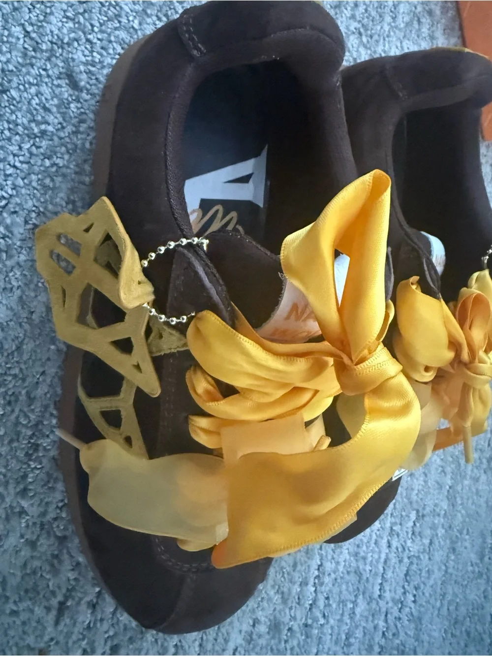 Naked Wolfe satin accent laces