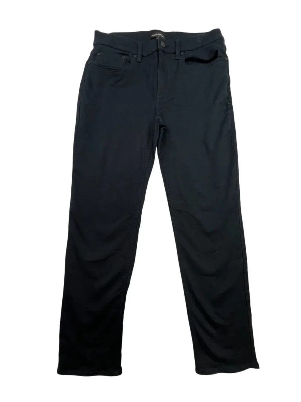 Banana Republic Mens Slim Fit Chino Pants 32x30 Black Stretch Straight Trousers