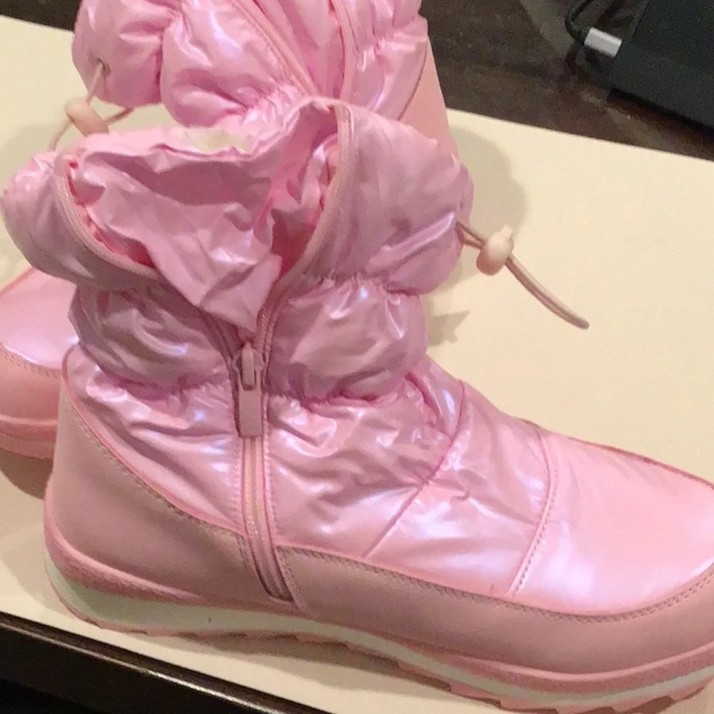 K KomForme - Kids Snow Boots for Girls Outdoor Boots Waterproof w Fur Lined
