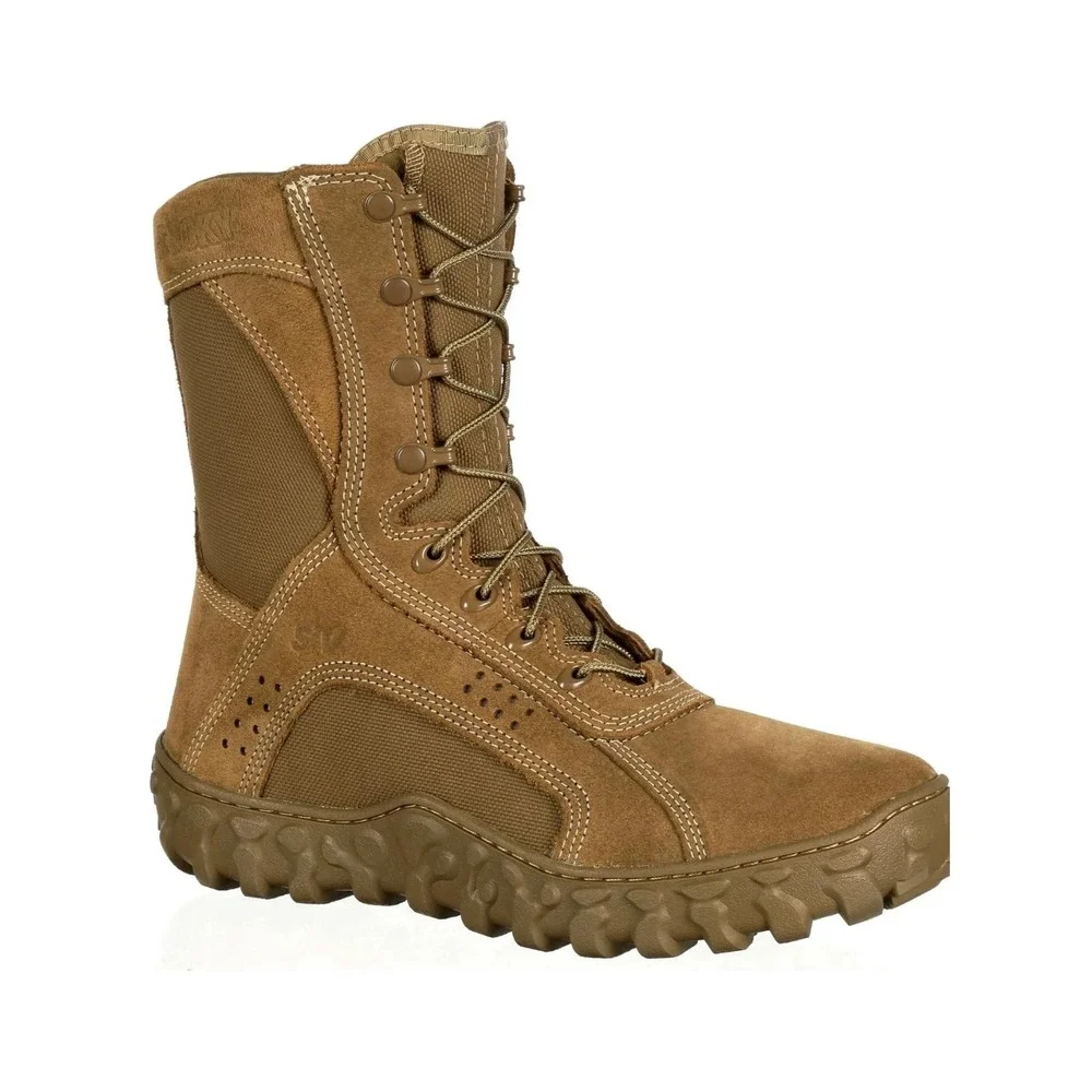 Rocky S2V Tactical Military Boots Mens 13 Brown Steel Toe ASTM‎ F2413 6104 New