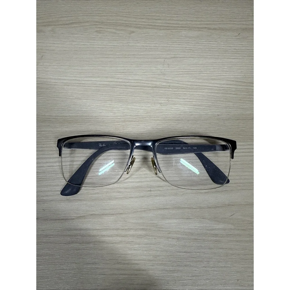 RAY-BAN RB6335 2855 Gray Matte Half Rim‎ 54-17-145 Eyeglasses Frame ONLY