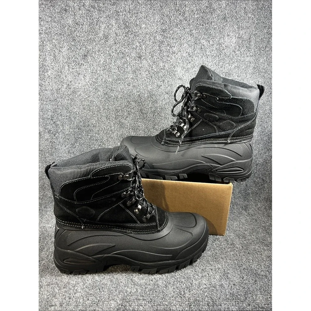 Weatherproof‎ Thinsulate Black Suede Men's Boot Sz 11
