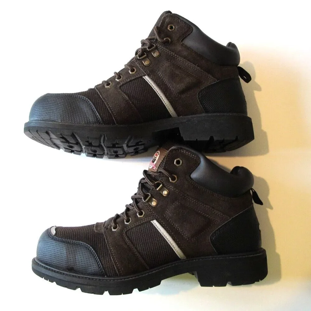 Brahma Men's Steel Toe Work‎ Safety Boots Brown ASTM F2413-11 Size 13