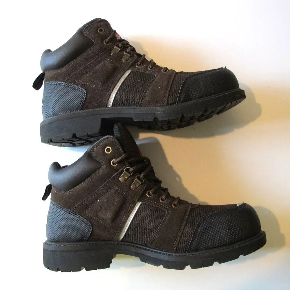 Brahma Men's Steel Toe Work‎ Safety Boots Brown ASTM F2413-11 Size 13
