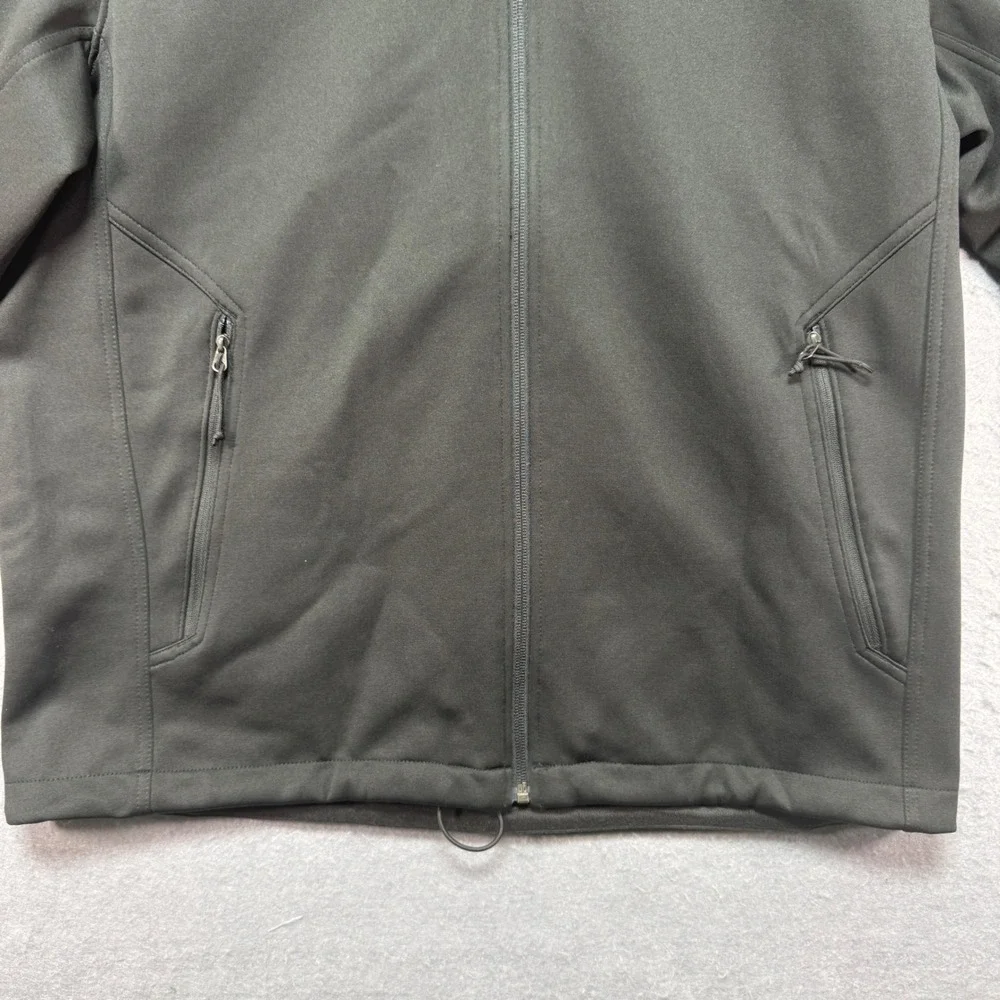 The‎ North Face Mens Black Finxera Logo Windwall Soft Shell Jacket Full Zip