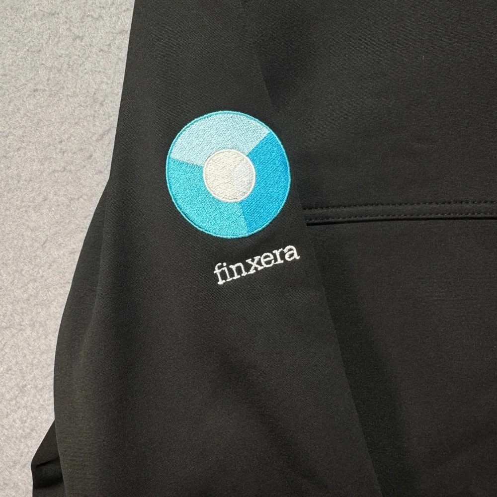 The‎ North Face Mens Black Finxera Logo Windwall Soft Shell Jacket Full Zip