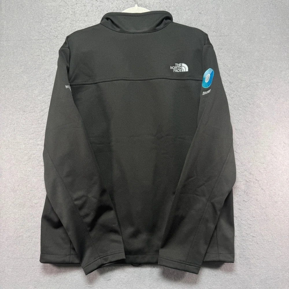 The‎ North Face Mens Black Finxera Logo Windwall Soft Shell Jacket Full Zip
