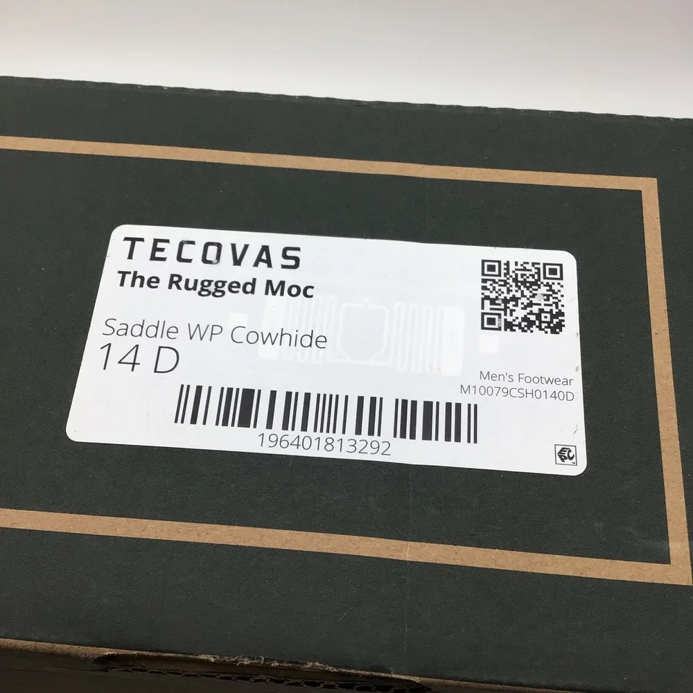 Tecovas The Rugged‎ Moc Saddle WP Cowhide Leather Boots Mens Size 14 D NEW
