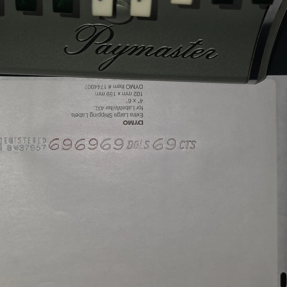 N/A vintage paymaster