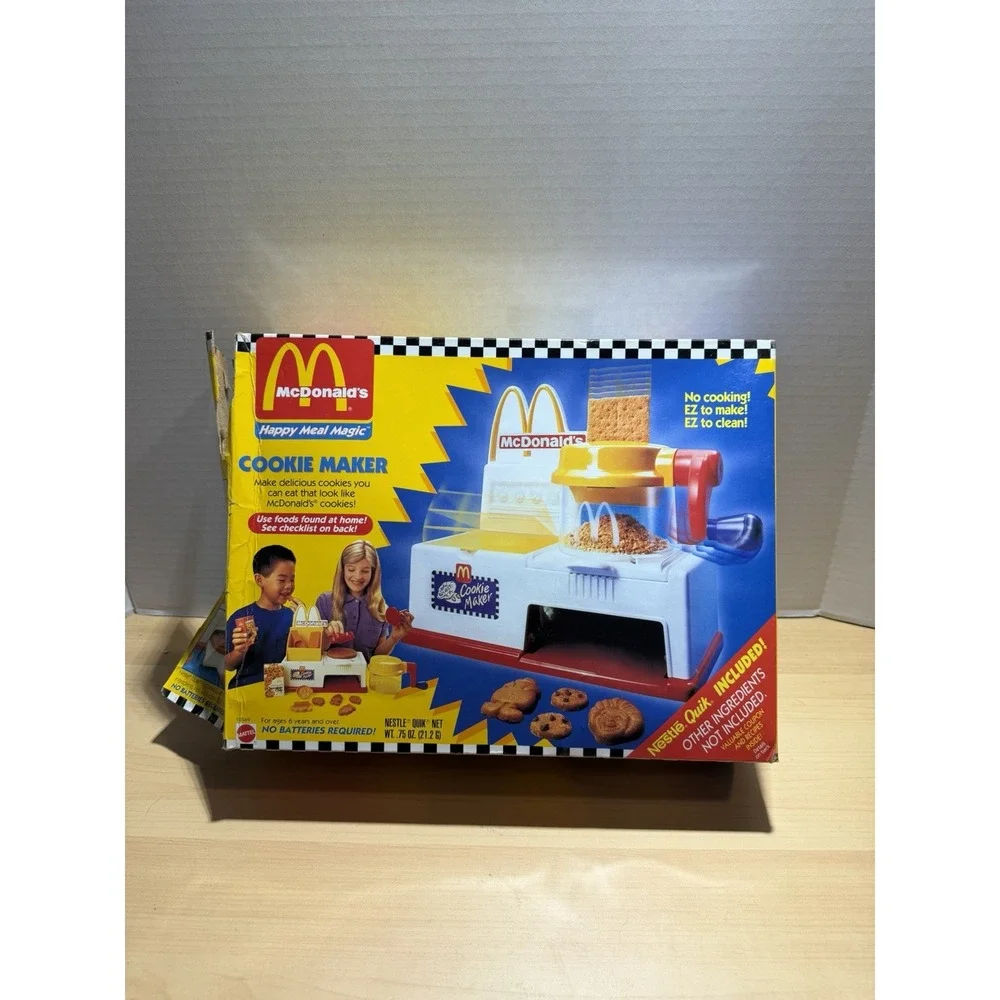 Vintage 93 McDonald's Happy Meal Magic Cookie Maker - Missing Parts Damaged Box