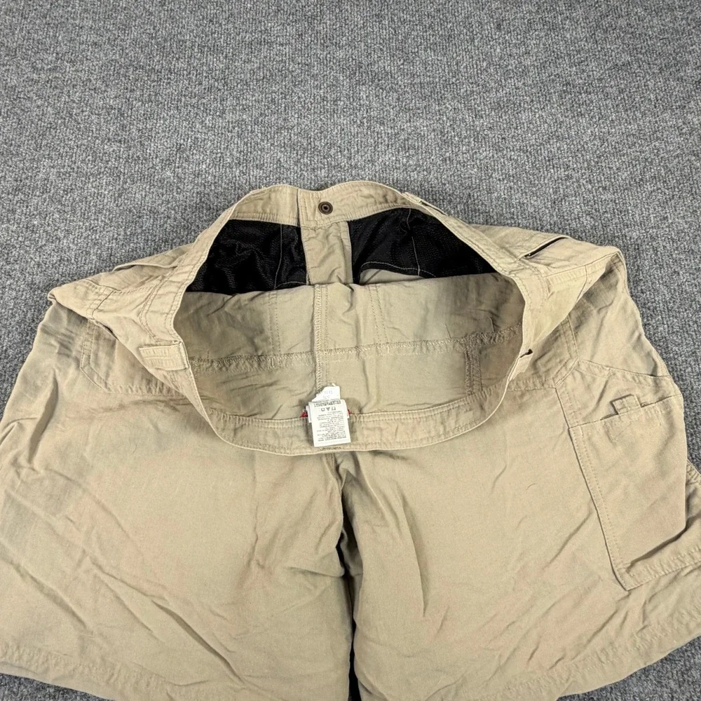 The North Face Mens Khaki Nylon Hiking Utility Shorts Tan Size 36 V608546 #2298‎