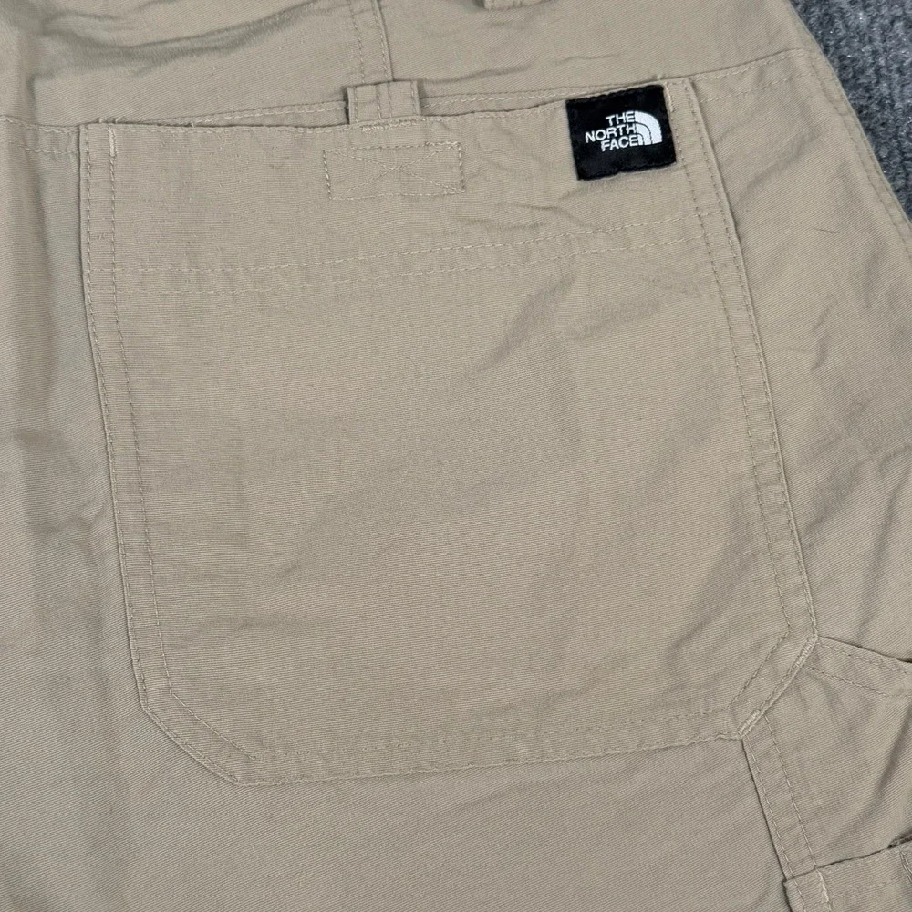 The North Face Mens Khaki Nylon Hiking Utility Shorts Tan Size 36 V608546 #2298‎