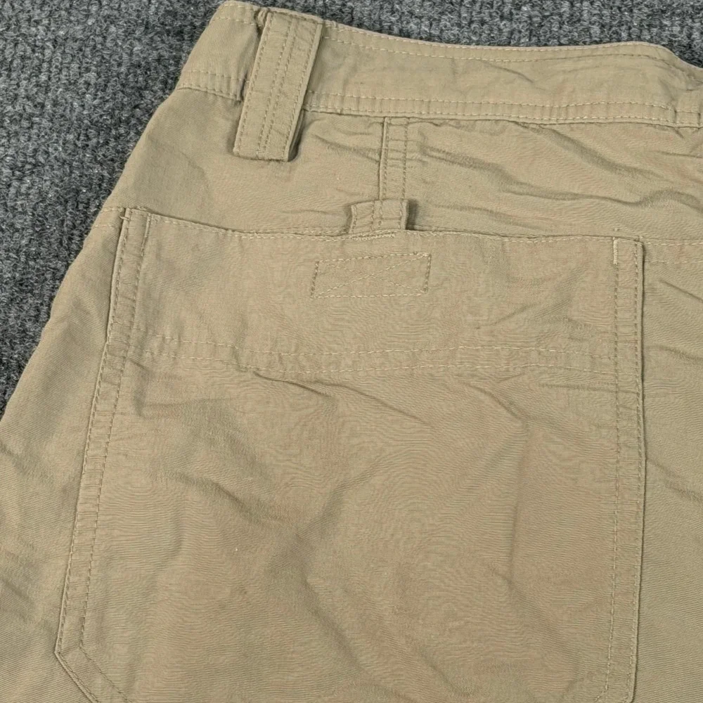 The North Face Mens Khaki Nylon Hiking Utility Shorts Tan Size 36 V608546 #2298‎