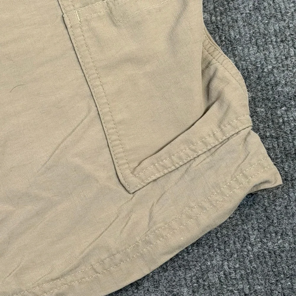 The North Face Mens Khaki Nylon Hiking Utility Shorts Tan Size 36 V608546 #2298‎