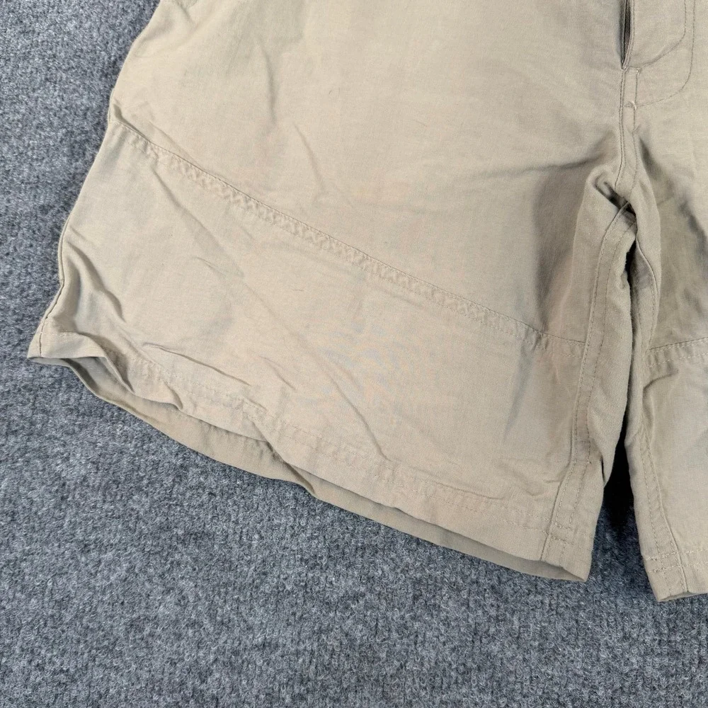 The North Face Mens Khaki Nylon Hiking Utility Shorts Tan Size 36 V608546 #2298‎