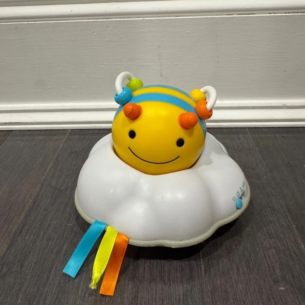 Skip Hop Bumble Bee Yellow and Blue Electronic Musical Bee Crawling Toy