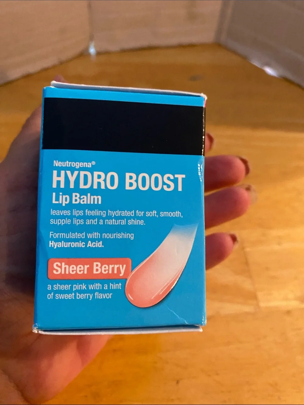 Neutrogena Hydro Boost Lip Balm Sheer Berry NIB .5 oz